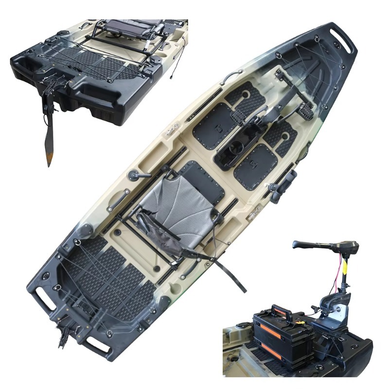 Fishing Kayak Paddle - 1-persoons HDPE/PE zit-op-top CE gemotoriseerde zeekano