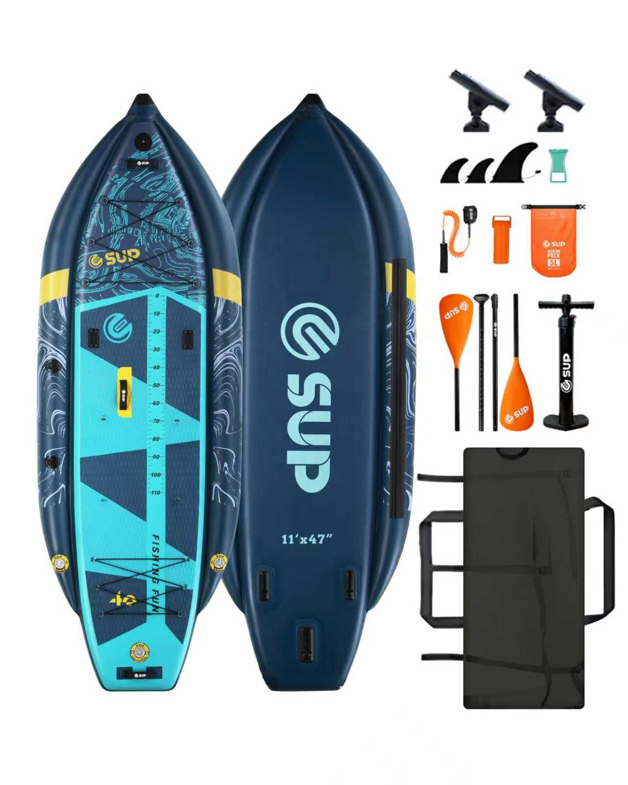 Opblaasbare viskayak met twee  - Fishing Kayak Rod Holder recensie en prijs