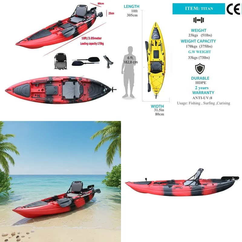 10ft Enkelzitplaats Zit-op-vis - Fishing Kayak Seat recensie en prijs
