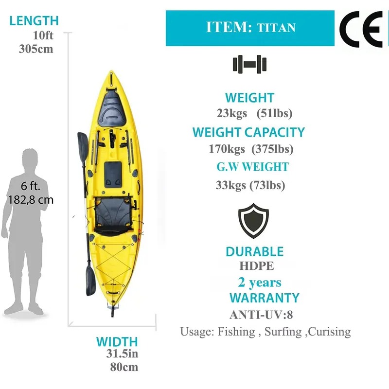 10ft Enkelzitplaats Zit-op-vis - Fishing Kayak Seat recensie en prijs