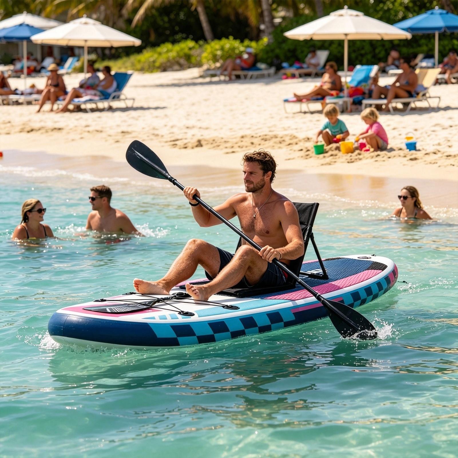 Kajak zitkussen draagbare rela - Fishing Kayak Paddle recensie en prijs
