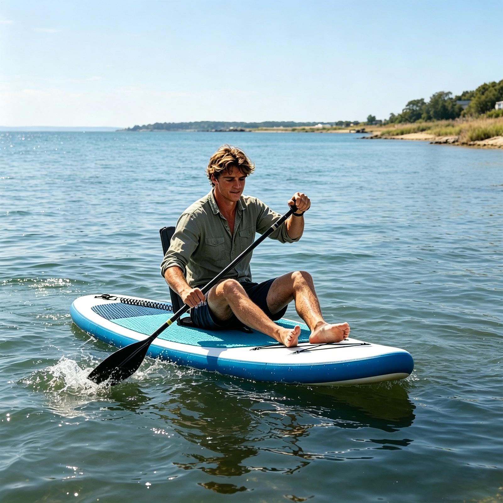 Kajak zitkussen draagbare rela - Fishing Kayak Paddle recensie en prijs